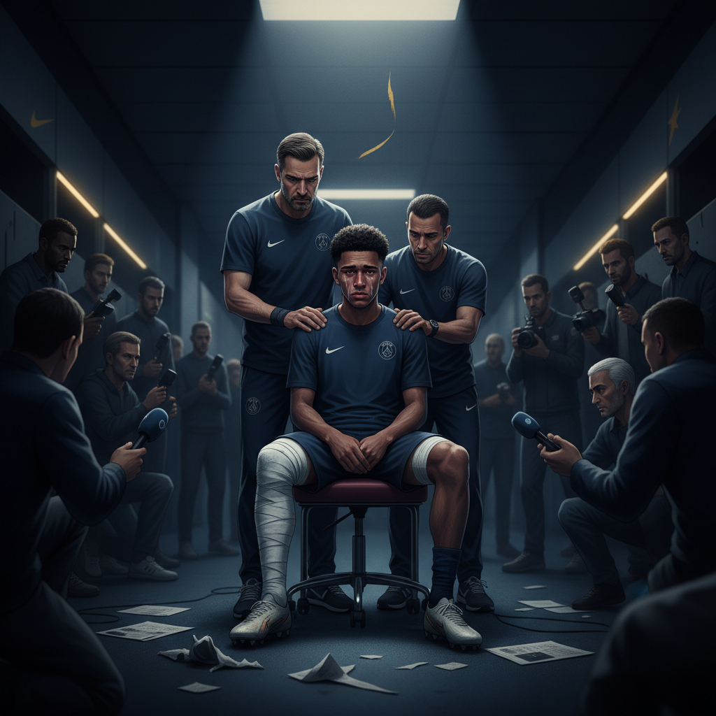 La France perd Hugo Ekitike, une blessure au tendon d'Achille met fin à ses rêves de 2026