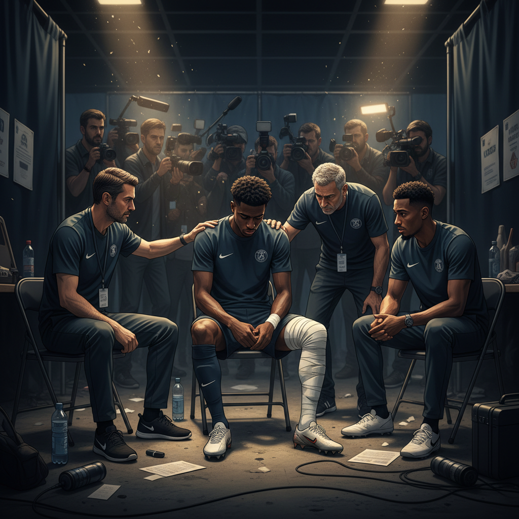 Hugo Ekitiké ciddi bir sakatlık geçirirken France'ın World Cup umutları darbe aldı